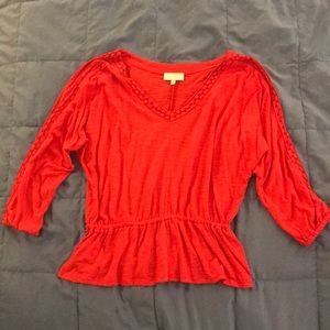 Lucky Brand Flowy Red Top - XS